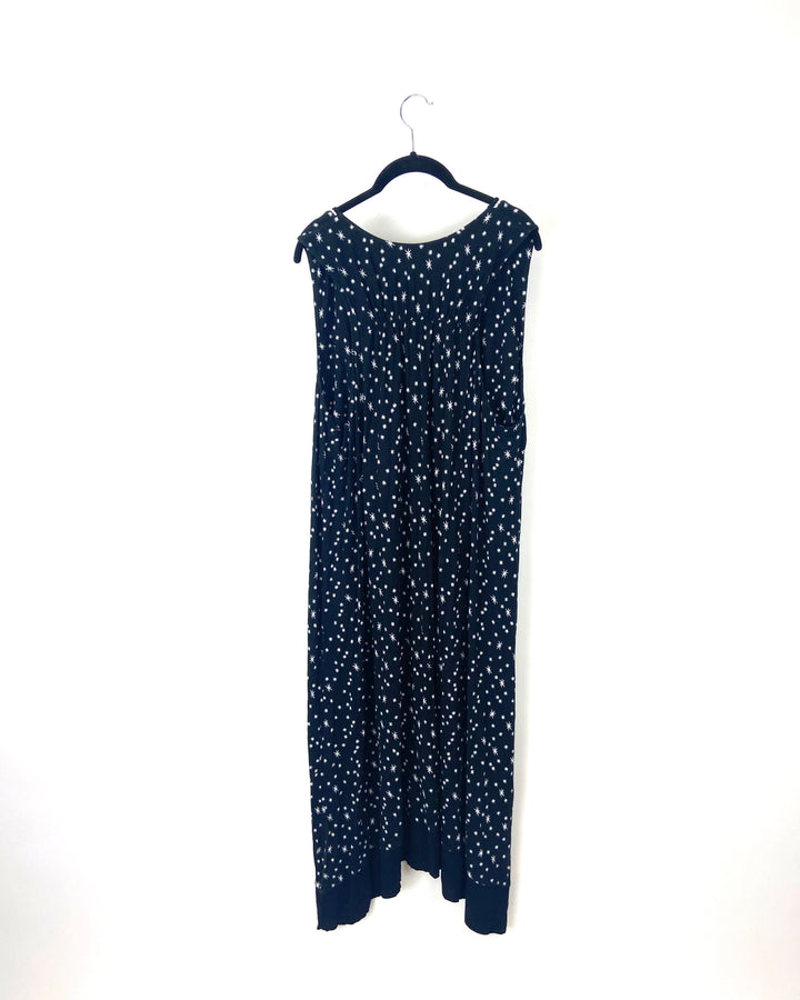 Black Patterned Nightgown - 2X