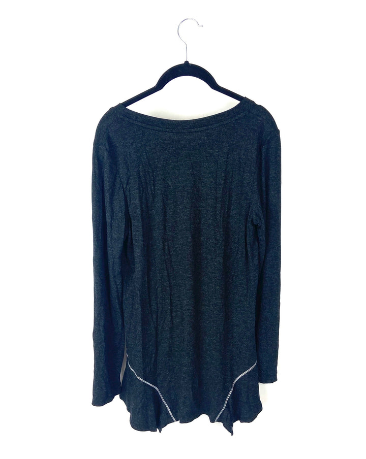 Long Sleeved Asymmetrical Top - Small