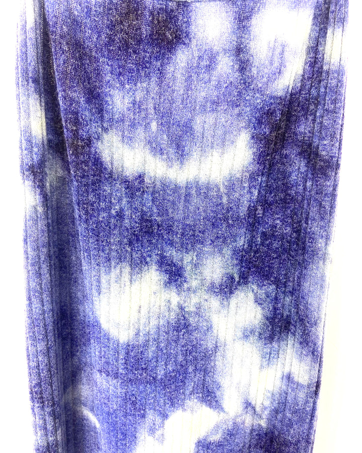 Dark Blue and Turquoise Tie-Dye Sun Dress - 3X