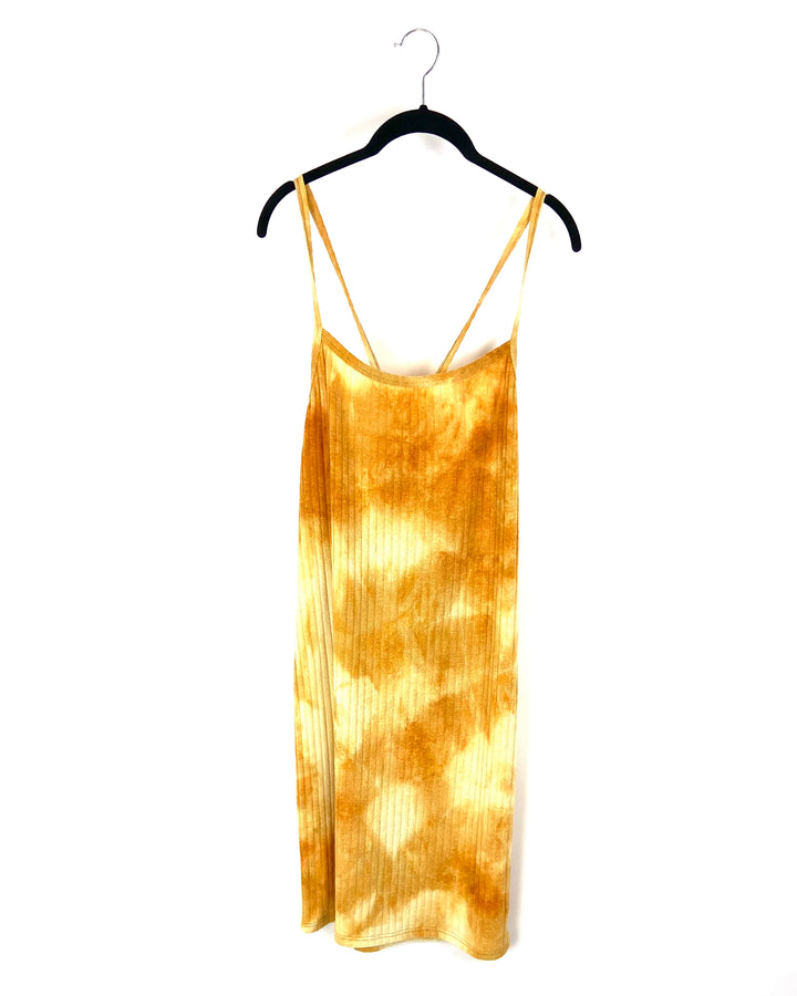 Yellow and Orange Tie-dye Sun Dress - 3X