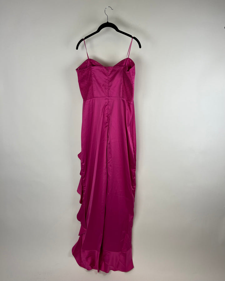 Pink Strapless Gown - Extra Small, Small, Medium, And Large