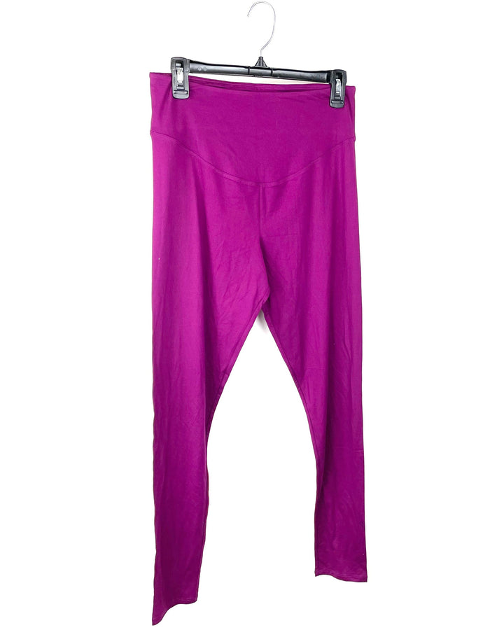 Dark Purple Maternity Leggings - Size 10/12