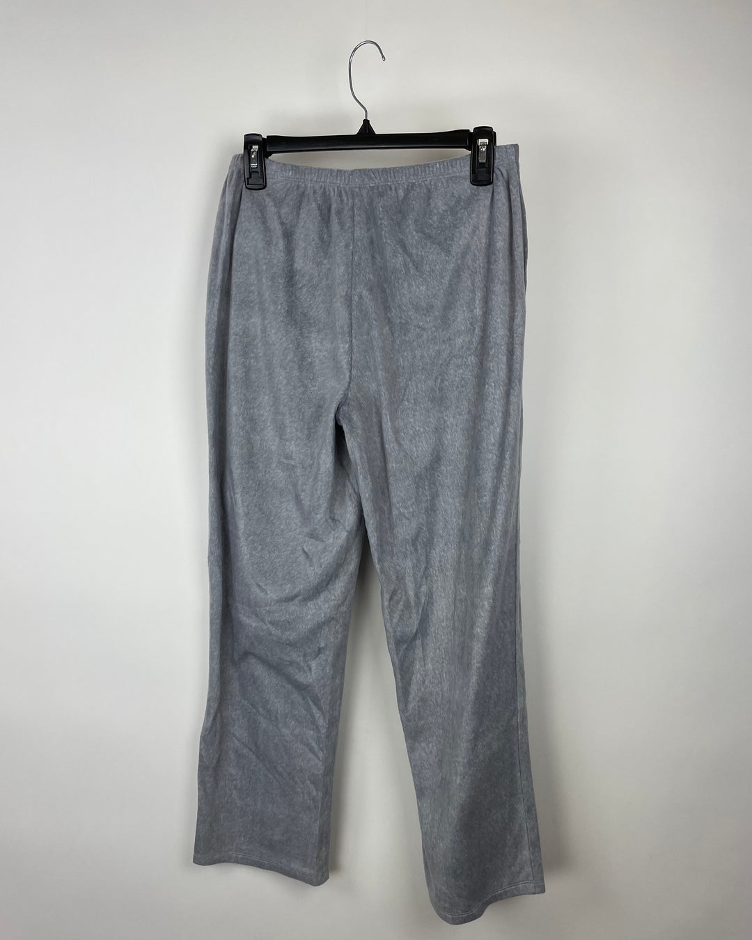 Grey Fuzzy Pajama Pants - Small