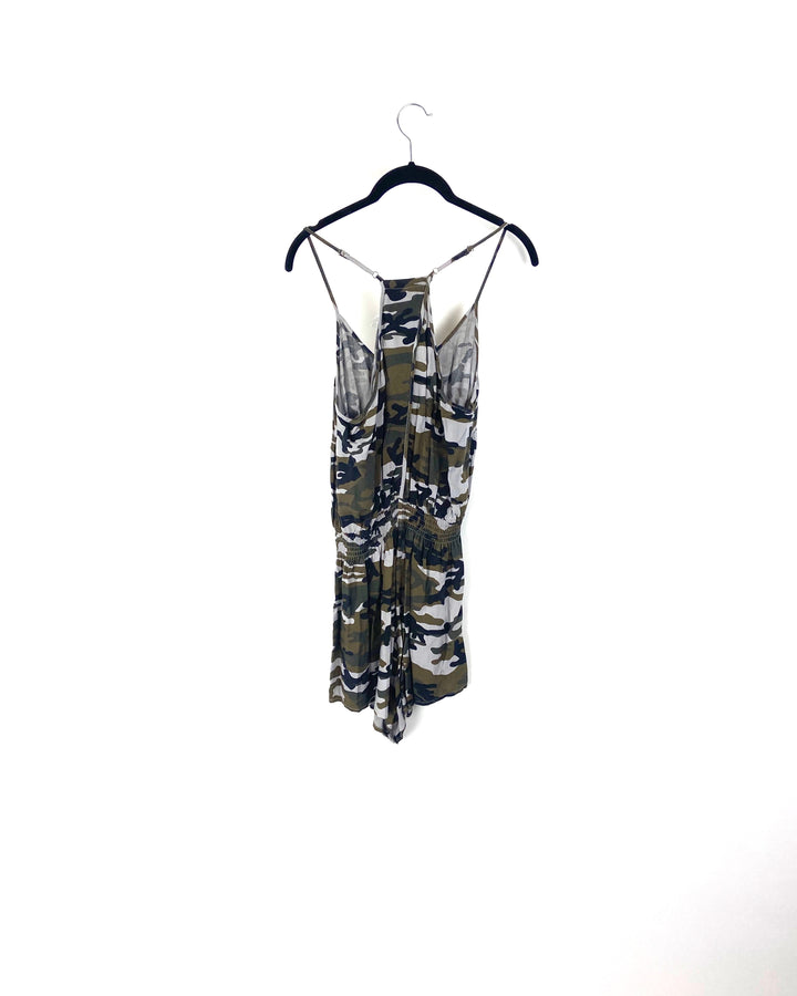 Green Camo Romper - Small