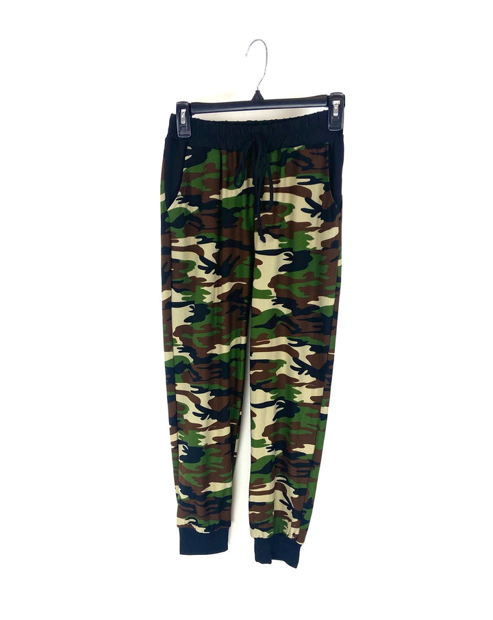 Green Camo Joggers - Small