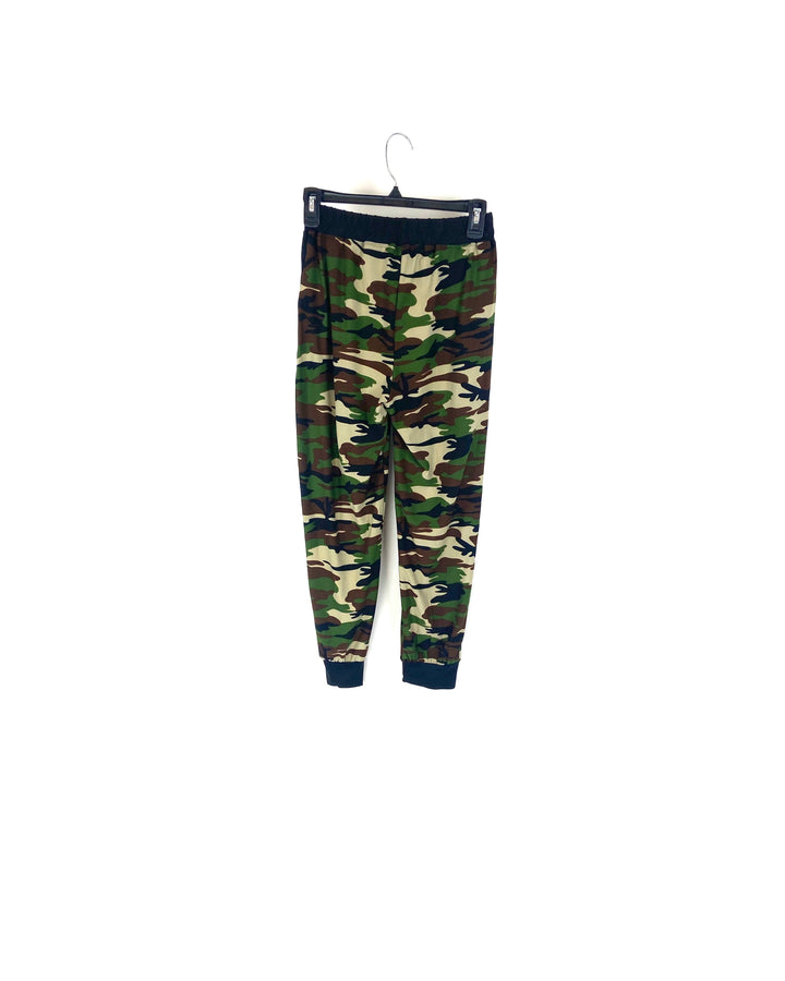 Green Camo Joggers - Small