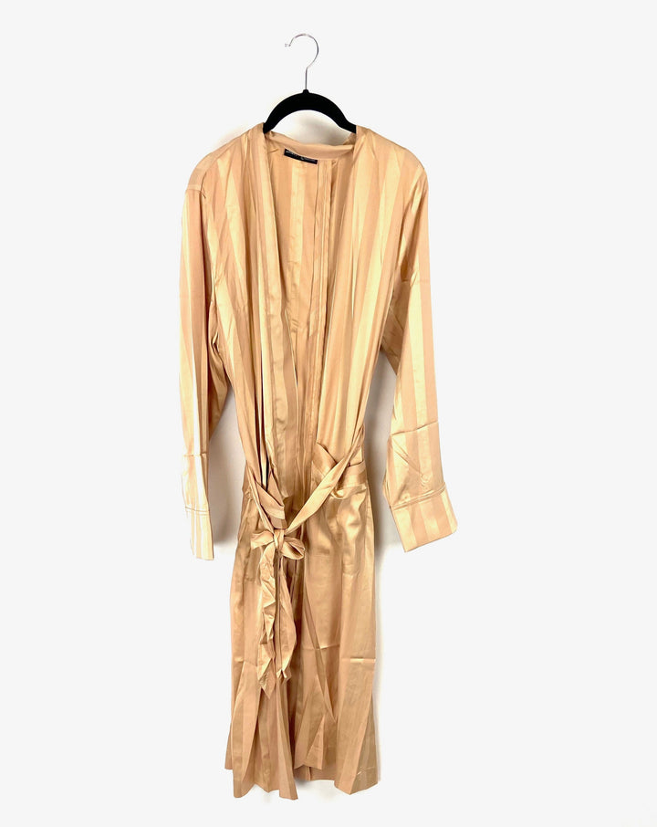 Gold Striped Robe - Small, Medium, Large