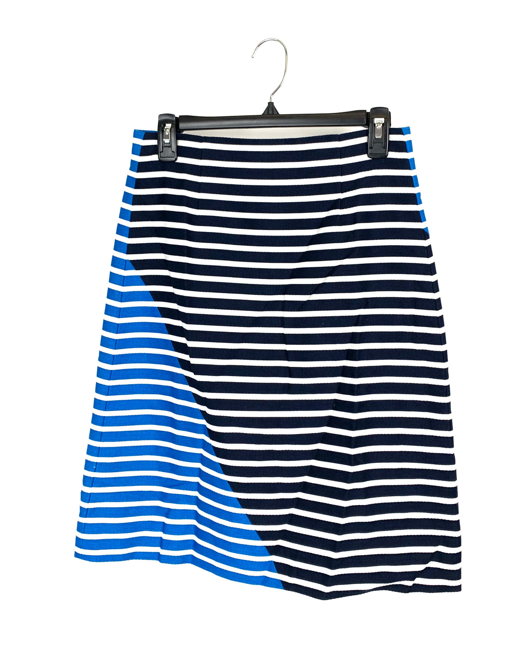 Blue and Black Skirt with Stripes - Size 4