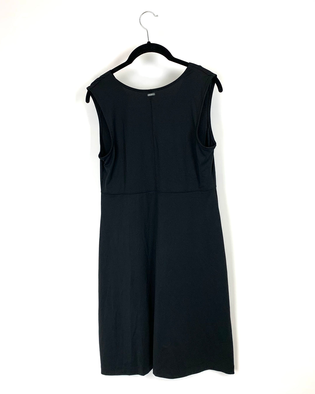 Black V-Neck Sleeveless Dress - Small