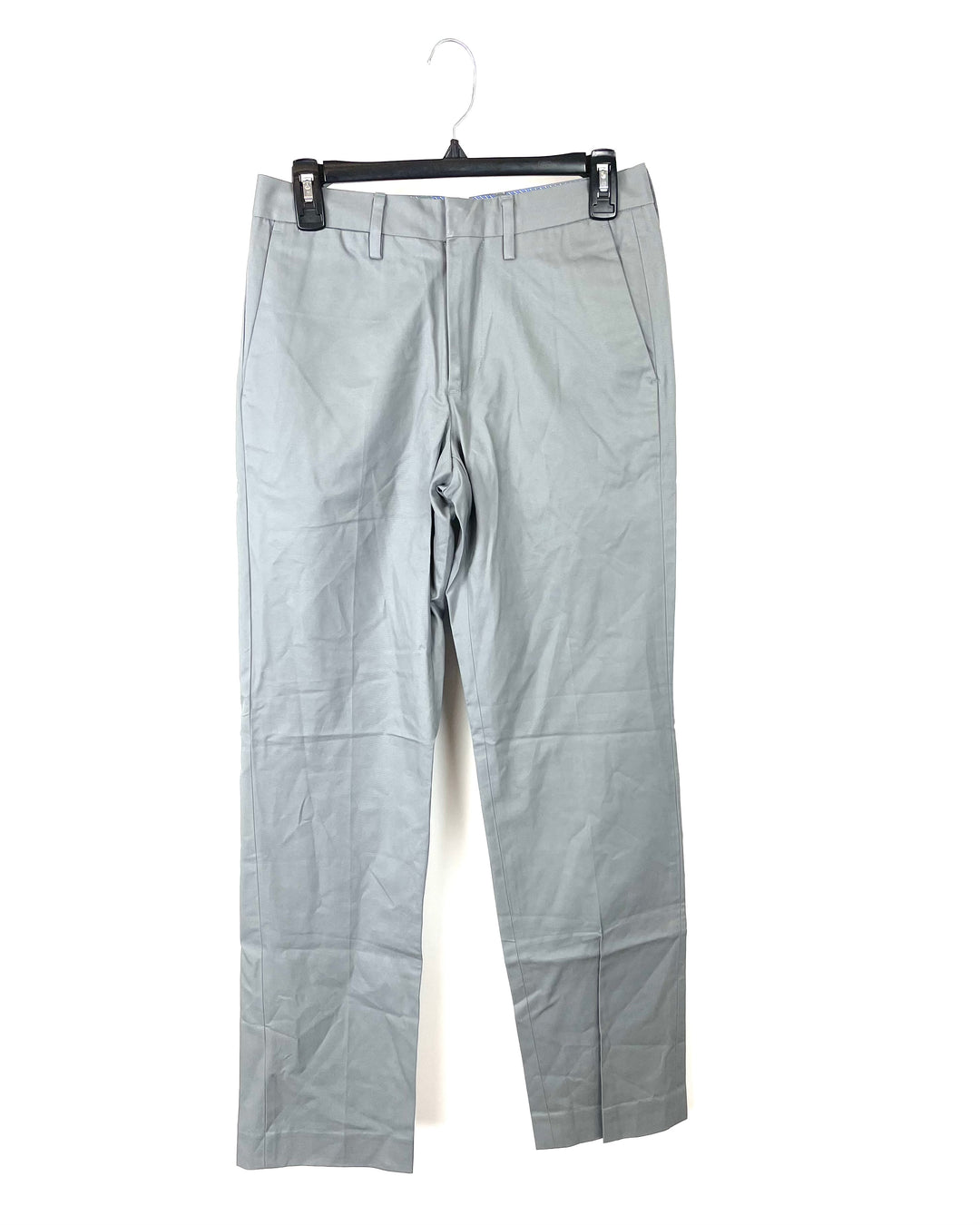 MENS Matte Grey Straight Leg Dress Pants - Size 28/32