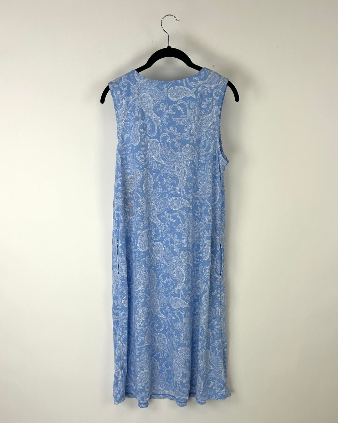 Blue and White Printed Nightgown - Size 8-10