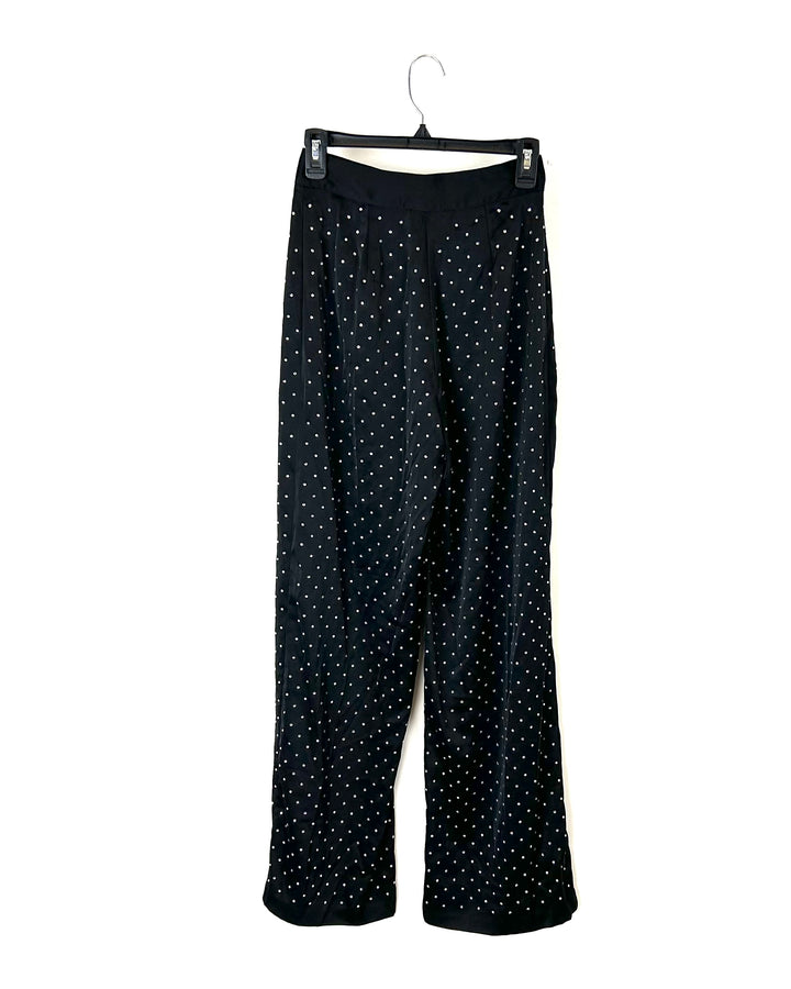 Dressy Black Rhinestone Pants - Size 0