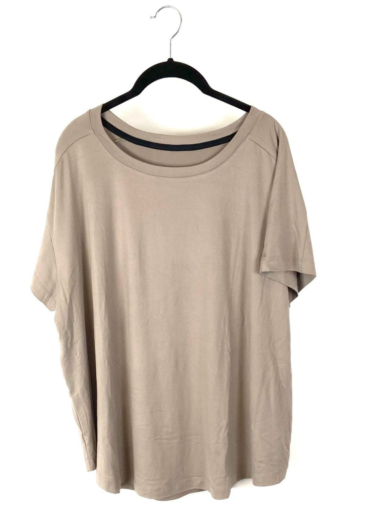 Light Brown Short Sleeve Shirt - Small, 1X