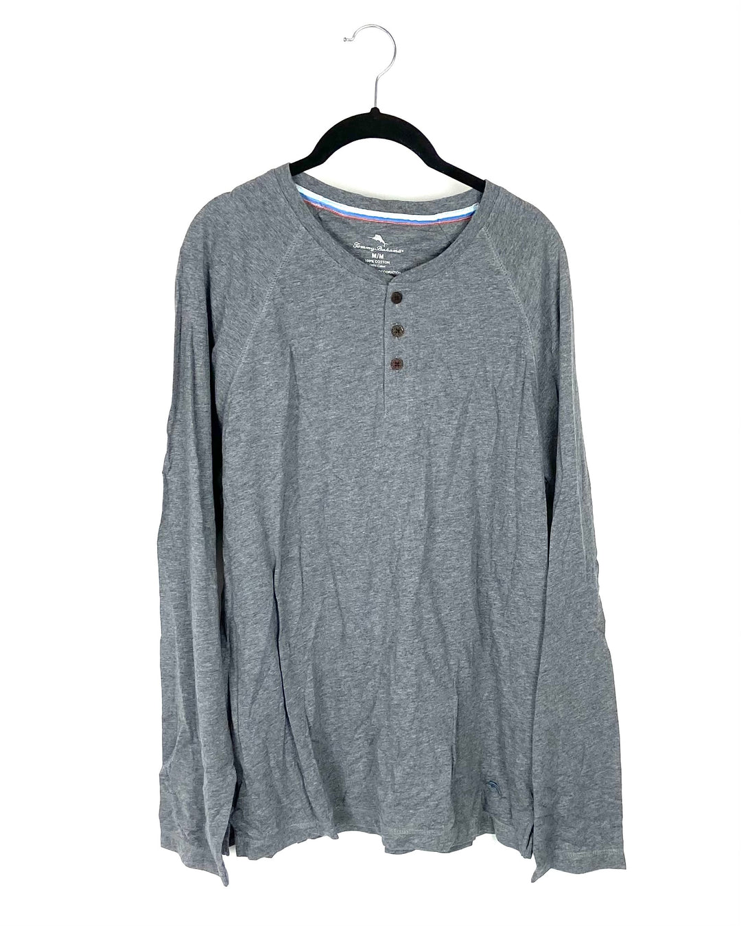 MENS Gray Long-Sleeved Shirt - Medium