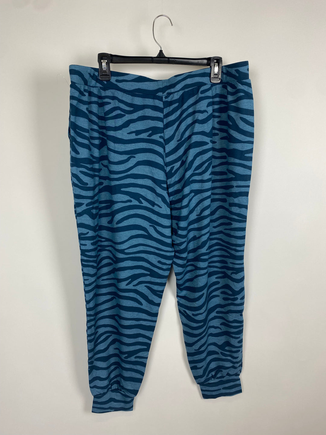 Blue Animal Print Joggers - Size 2X