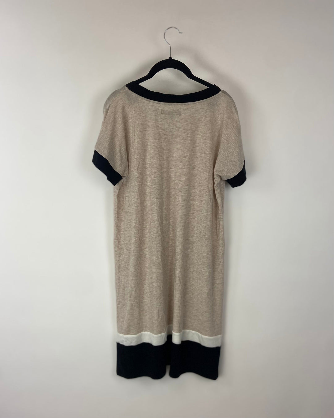 Tan Short Sleeve Lounge Dress - Small