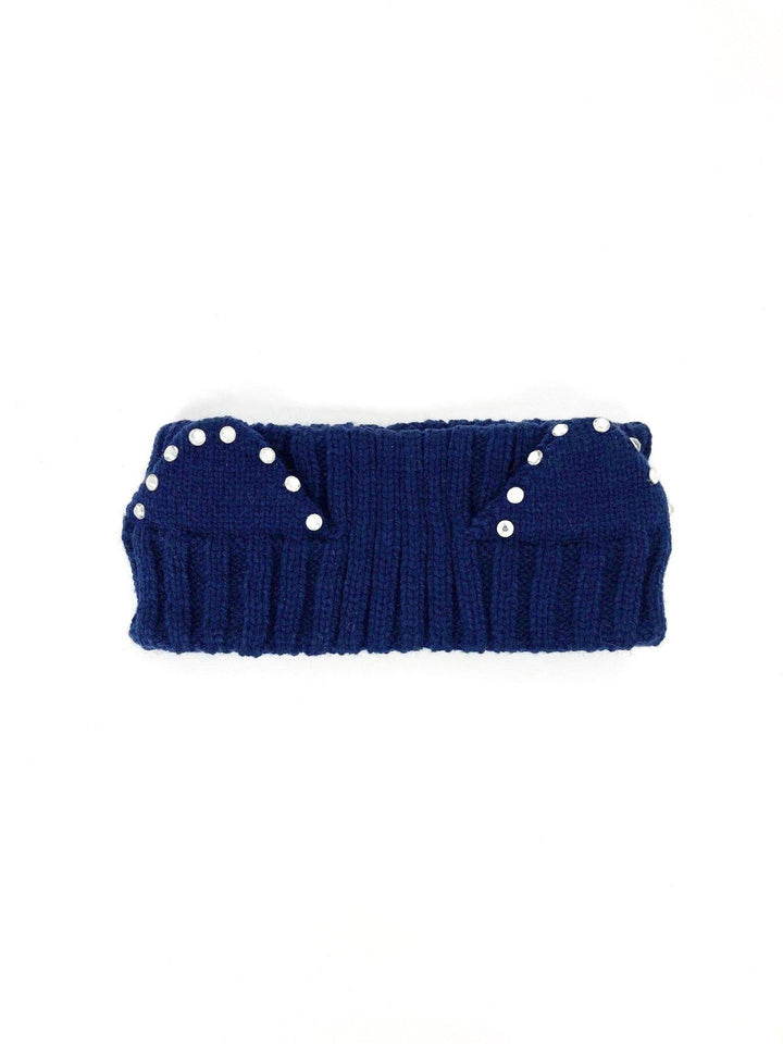 Cat Ear Blue Winter Headband - The Fashion Foundation - {{ discount designer}}