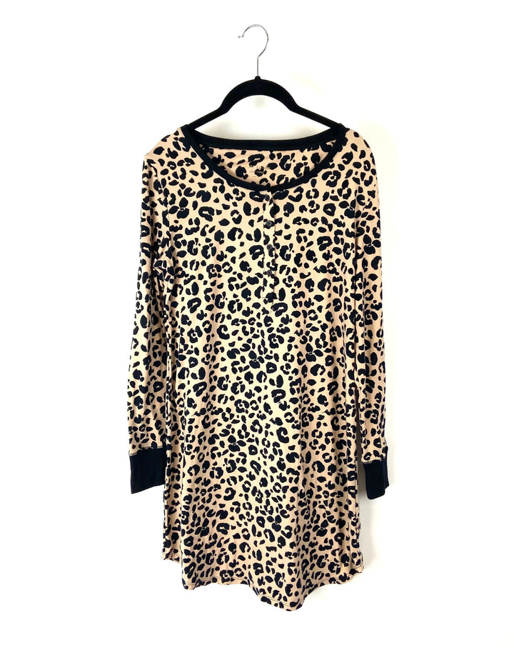 Cheetah Print Nightgown - Small