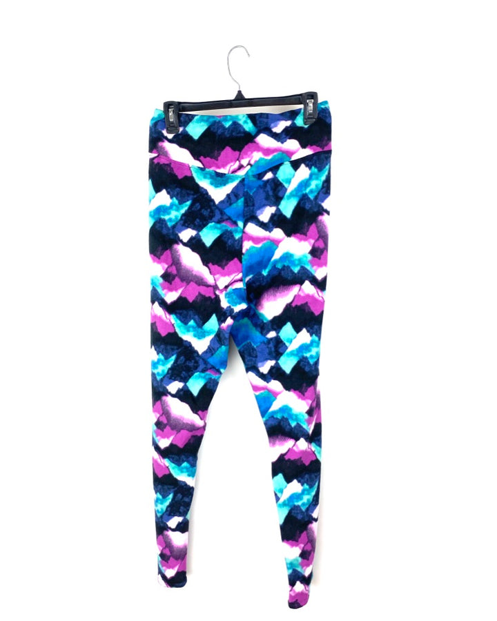 Colorful Abstract Lounge Pants - Size 6/8 and 1X