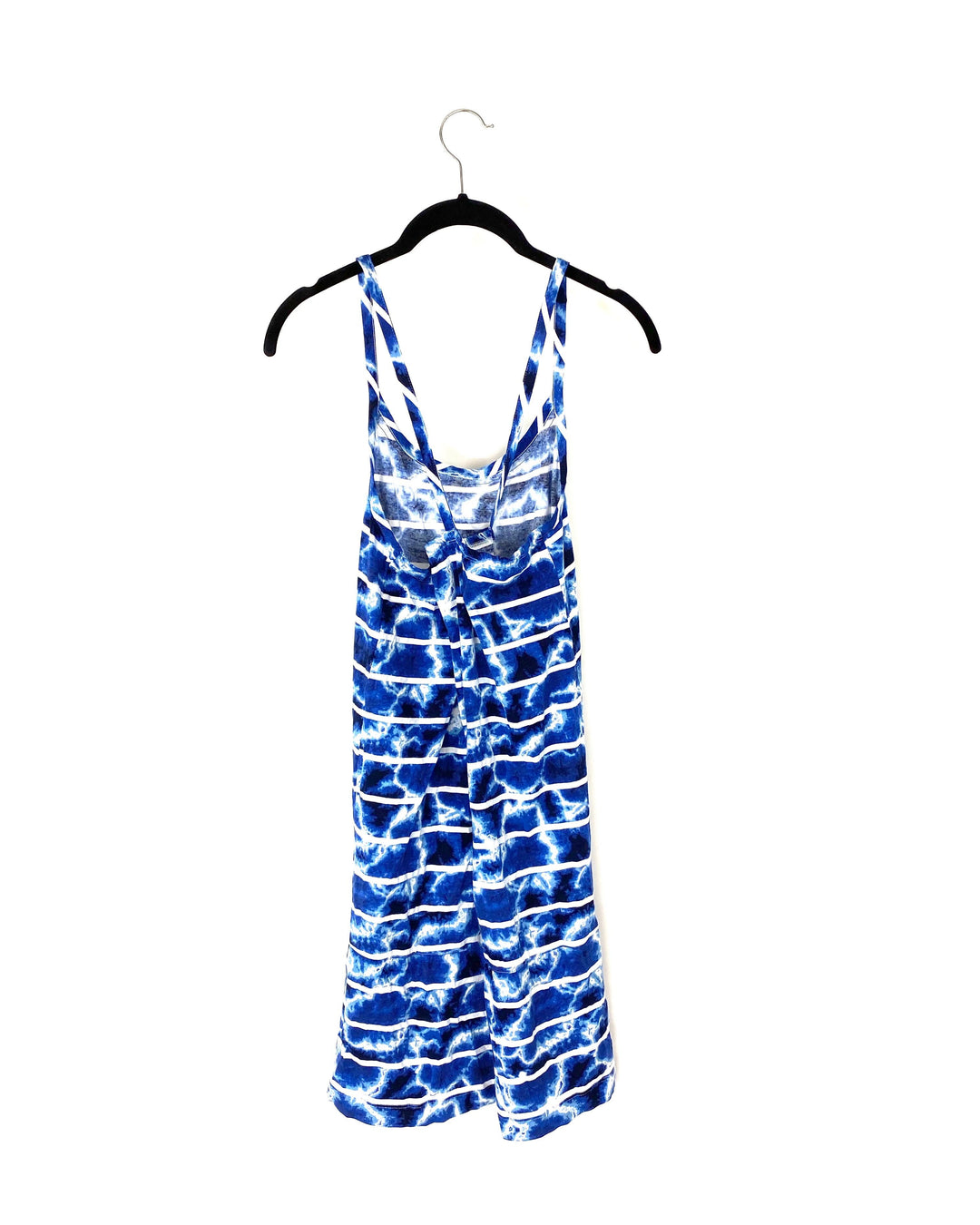 Blue Tie Dye Lounge Dress - Small