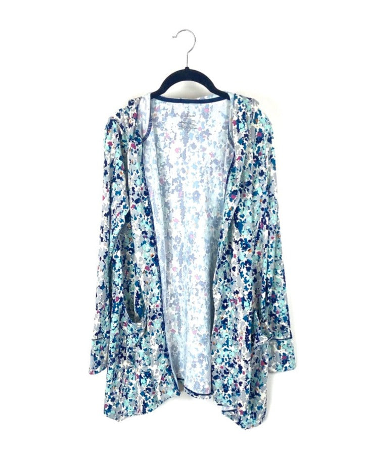 Abstract Multicolor Open Cardigan - Size 6/8