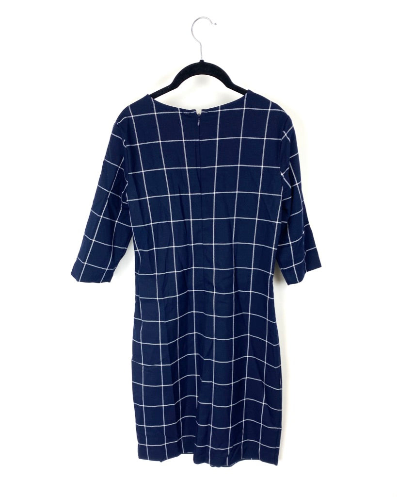 Blue Checkered Dress - Size 4