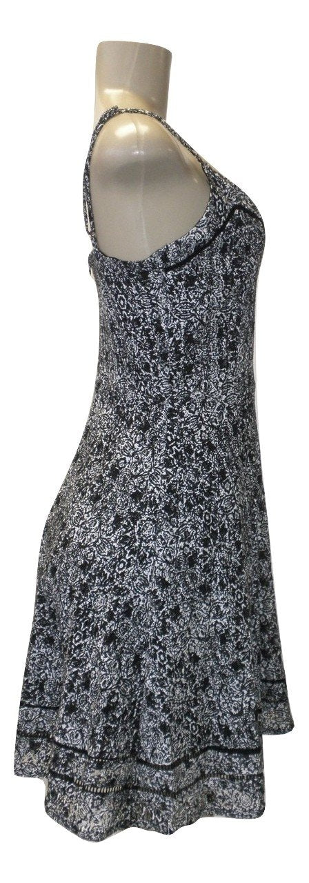 Aqua Black And White Pattern Dress - Size Small & Large - New With Tags - The Fashion Foundation