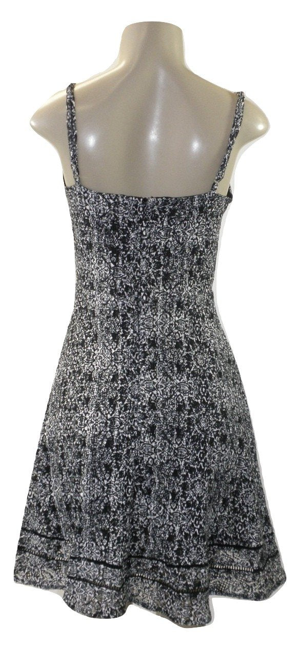 Aqua Black And White Pattern Dress - Size Small & Large - New With Tags - The Fashion Foundation