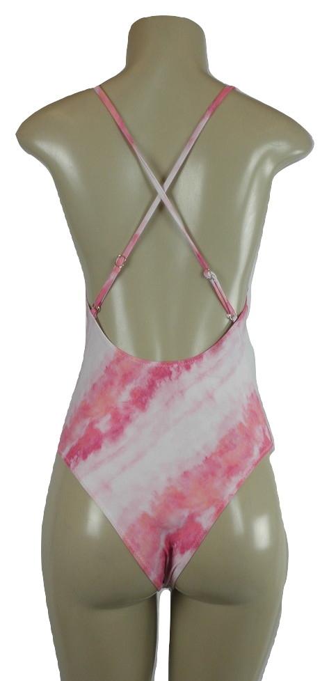 Zaful Pink Tie Dye One Piece Bathing Suit - Size Small - Donated From Designer - The Fashion Foundation