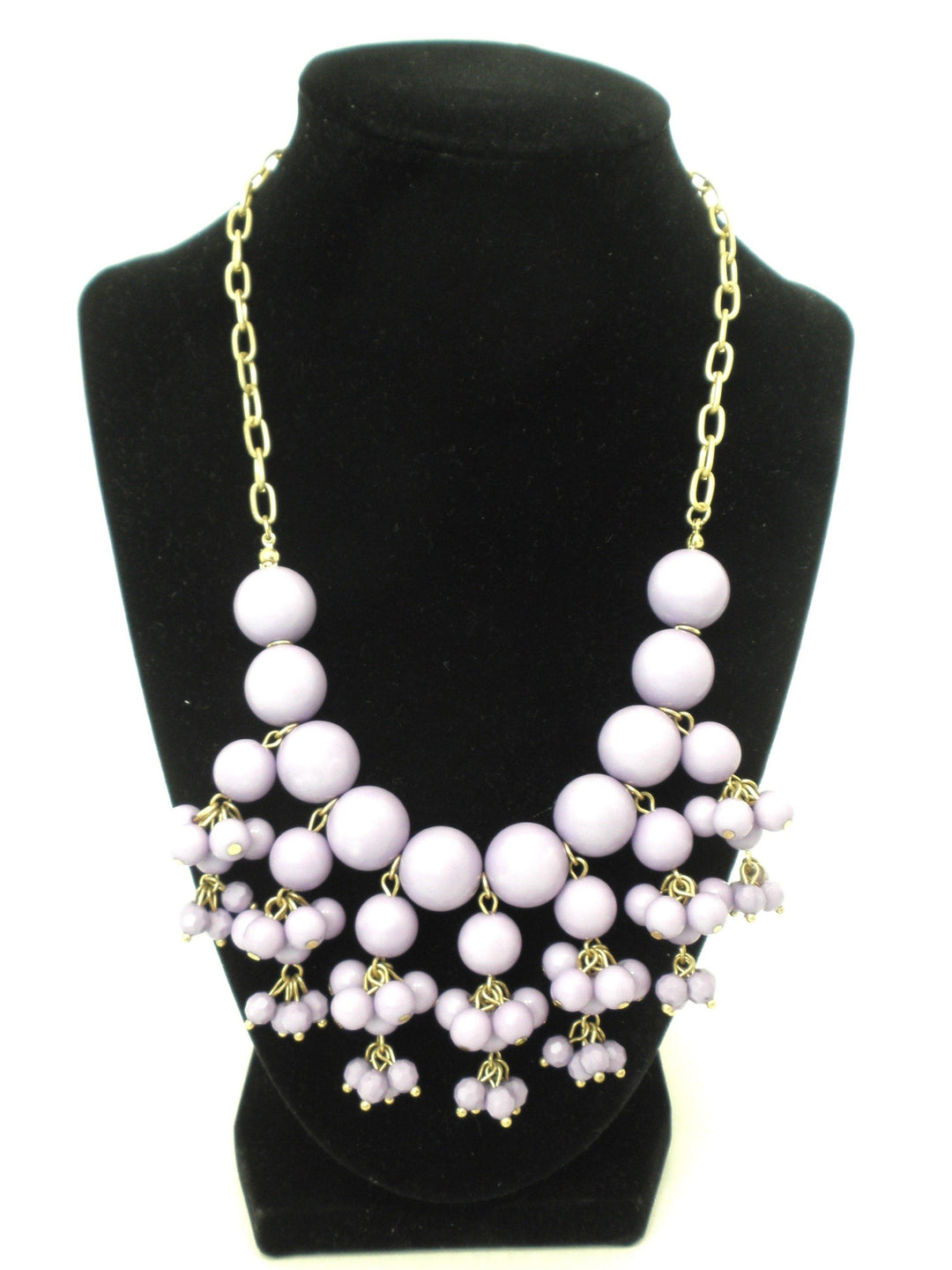 Purple Beaded Statement Necklace - The Fashion Foundation - {{ discount designer}}