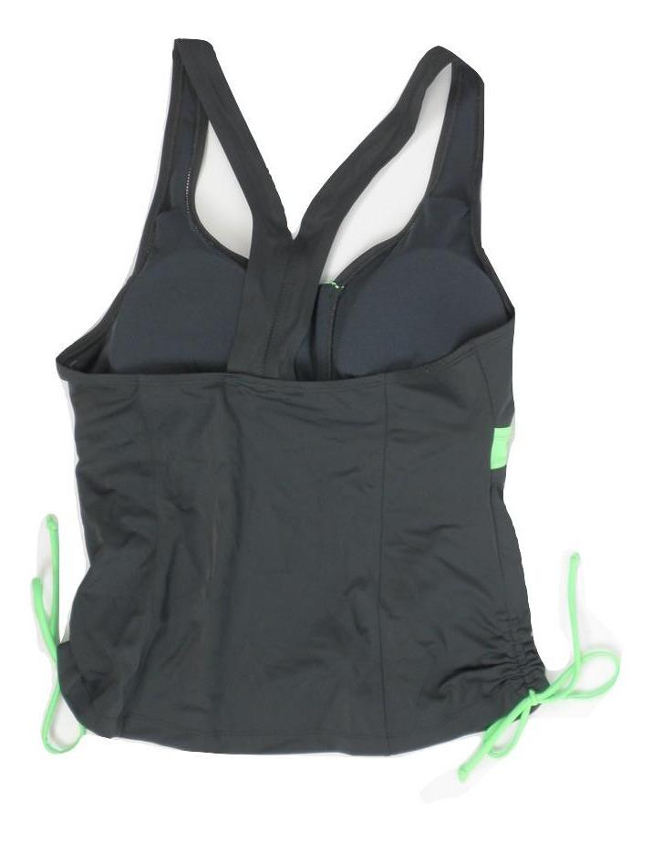 Avia Gray and Green Bathing Suit Top - Medium - Donated From The Designer - The Fashion Foundation
