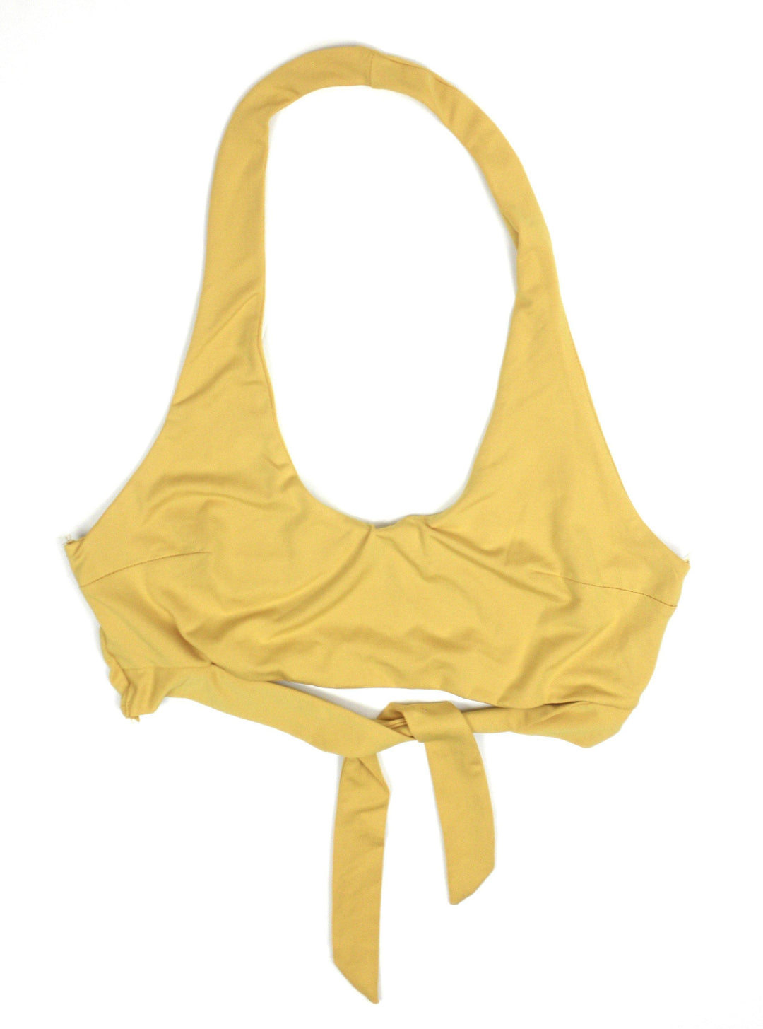 Zafull Yelow Crop Top with Tie - Medium - The Fashion Foundation - {{ discount designer}}