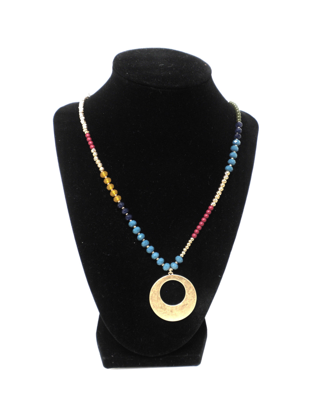 Gold Long Colorful Beaded Necklace - The Fashion Foundation - {{ discount designer}}
