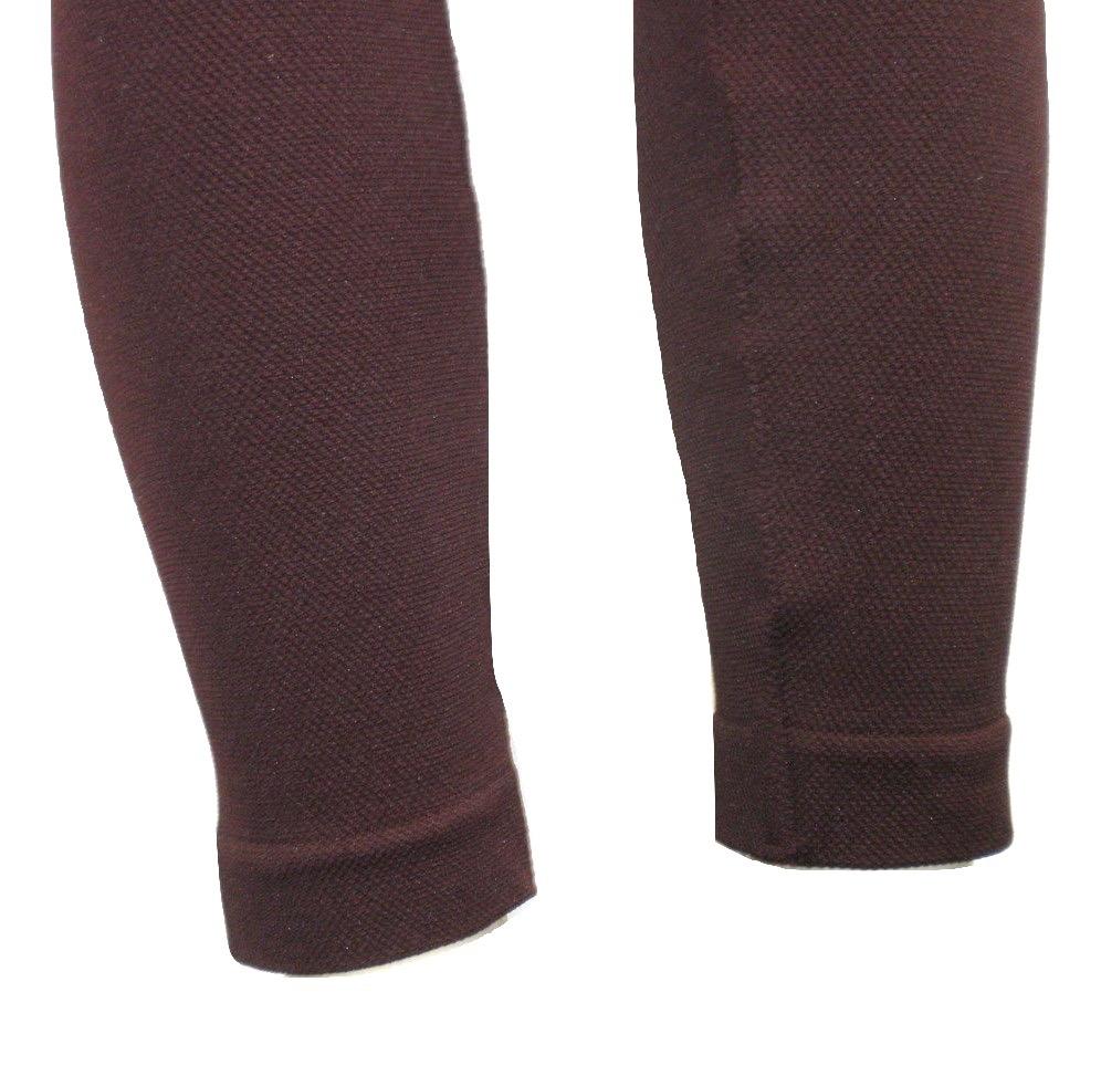 Burgundy Textured Leggings - Size L/XL - The Fashion Foundation