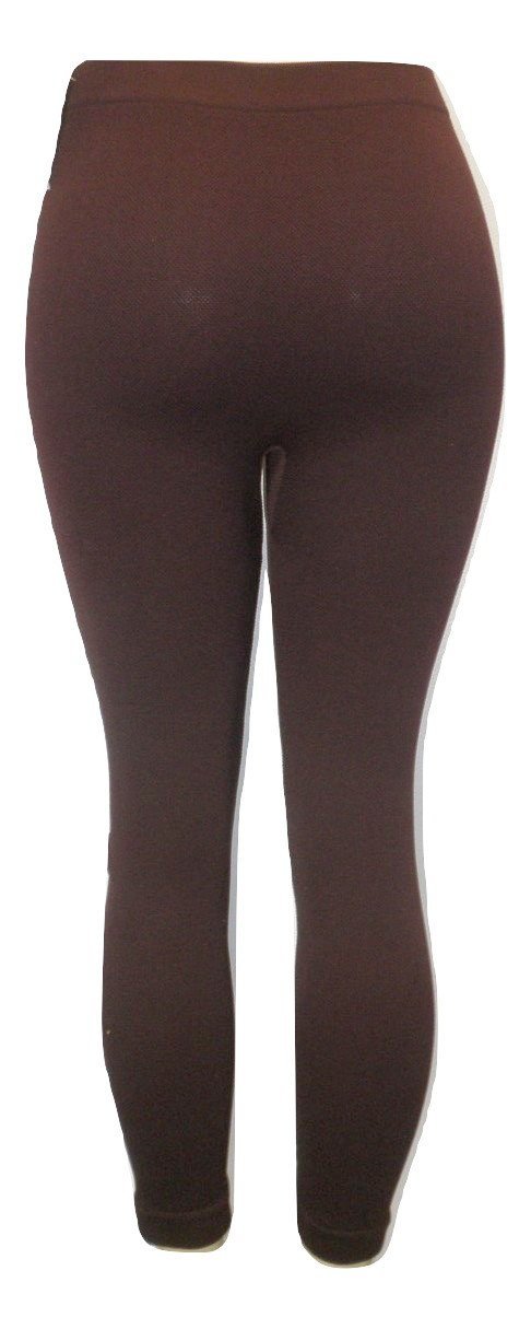 Burgundy Textured Leggings - Size L/XL - The Fashion Foundation