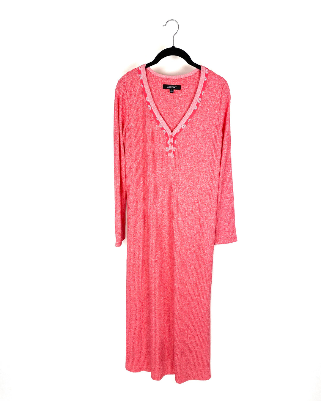 Coral Long Sleeve Dress - Small