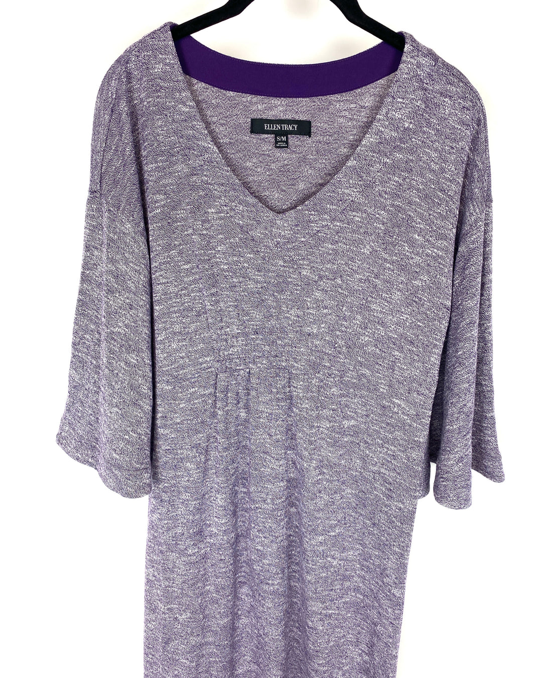 Purple Short Sleeve Caftan - Small/Medium
