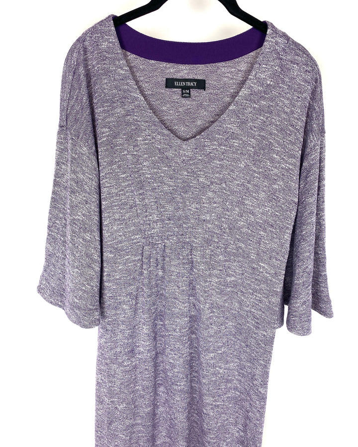 Purple Short Sleeve Caftan - Small/Medium