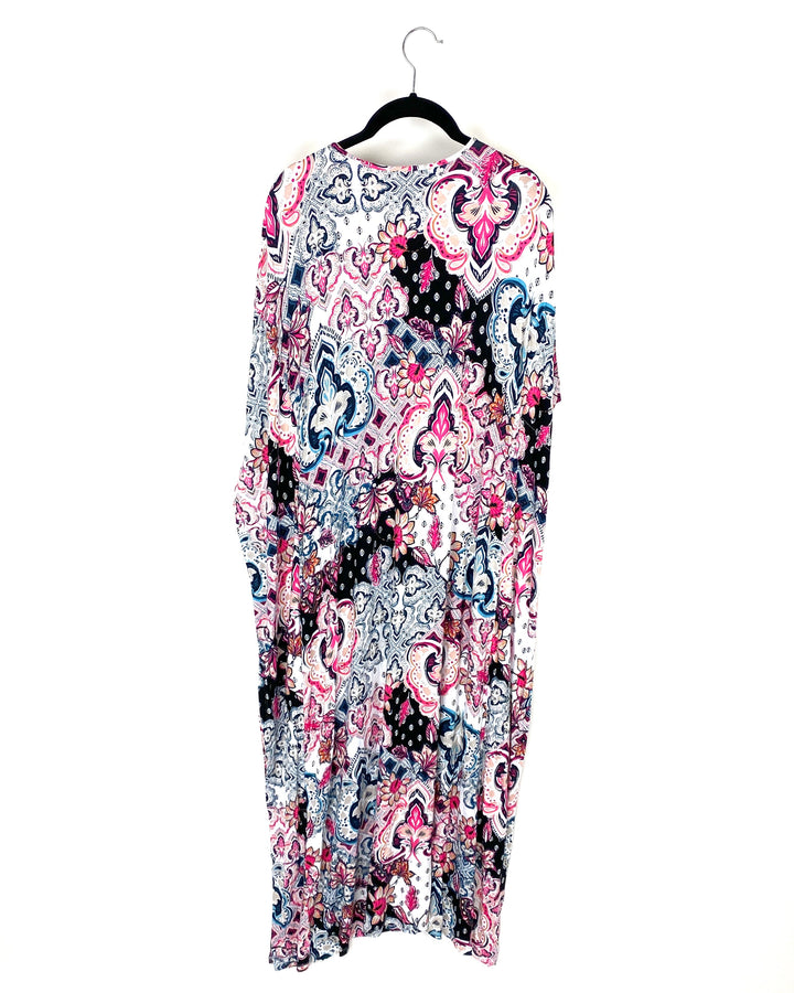 Multicolor Lace V-Neckline Caftan - Small/Medium