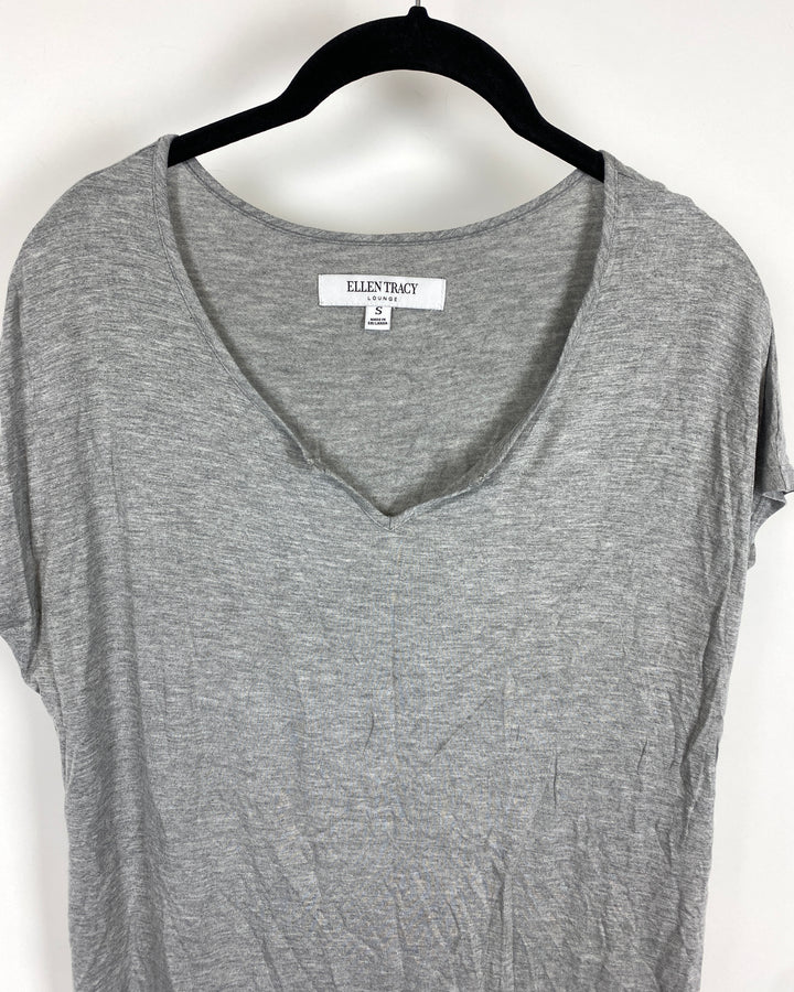 Short Sleeve Grey Top - Small