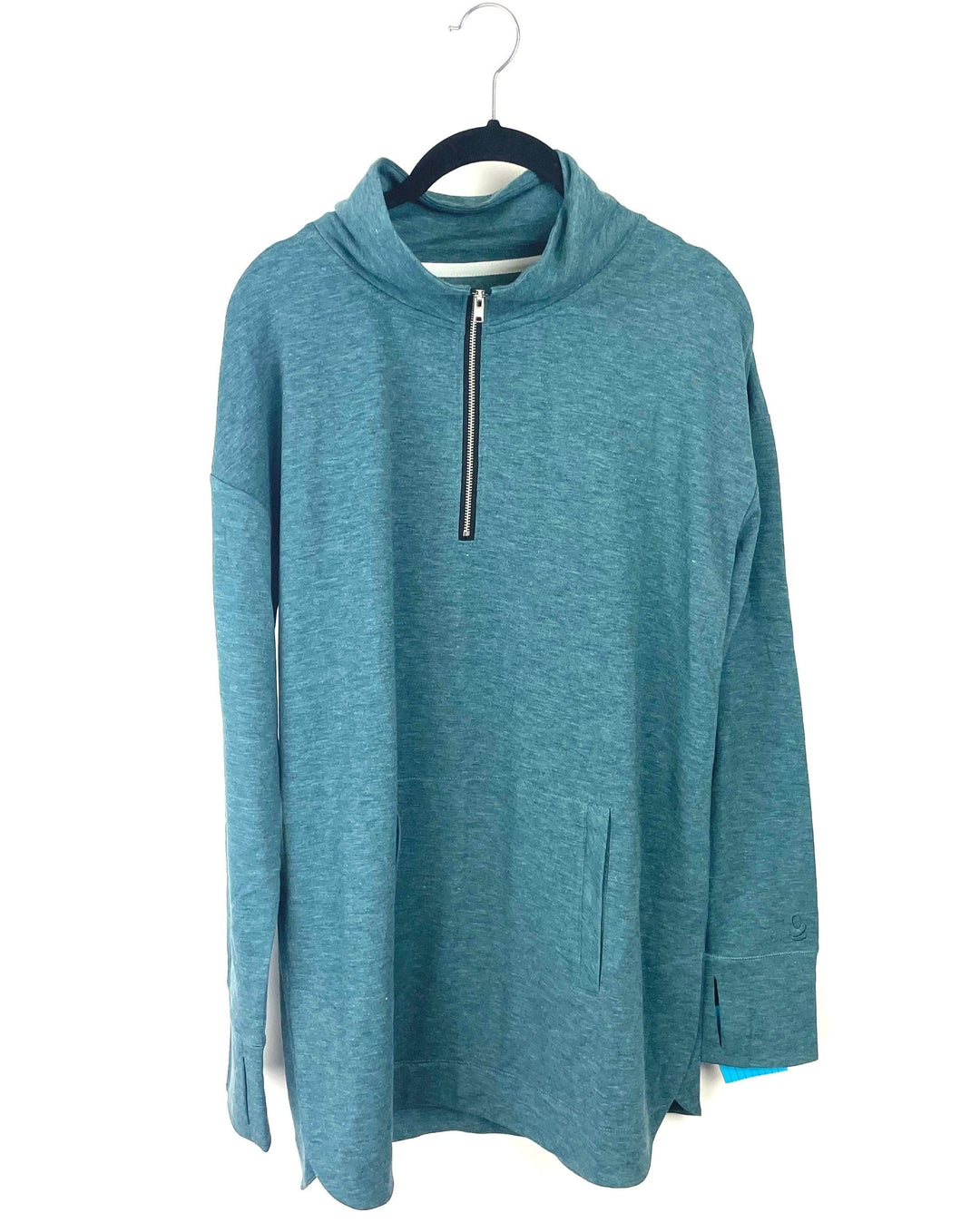 Heather Blue Half Zip - Size 6/8