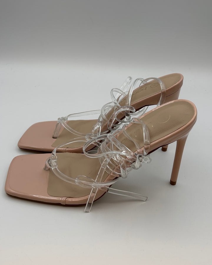 Boohoo Wrap Up Heels - Size 8
