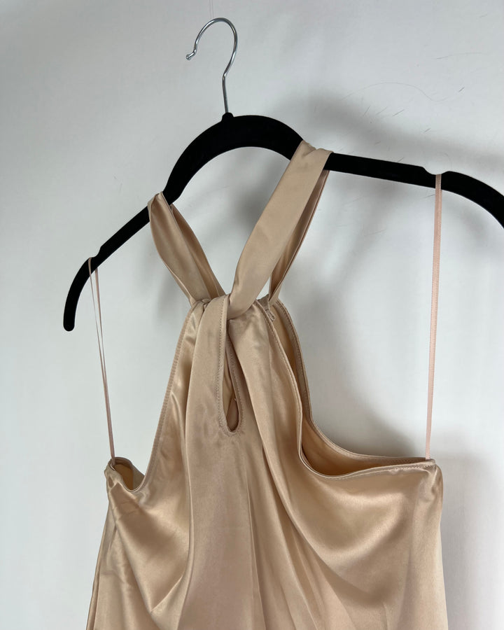 Champagne Halter Top - Extra Small and Extra Large