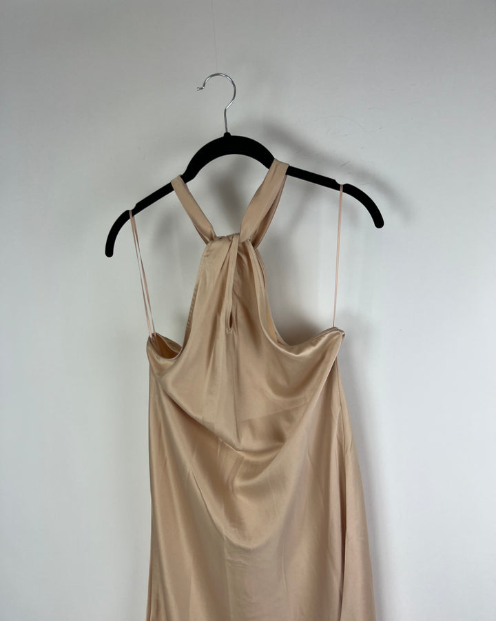 Champagne Halter Dress - Extra Small