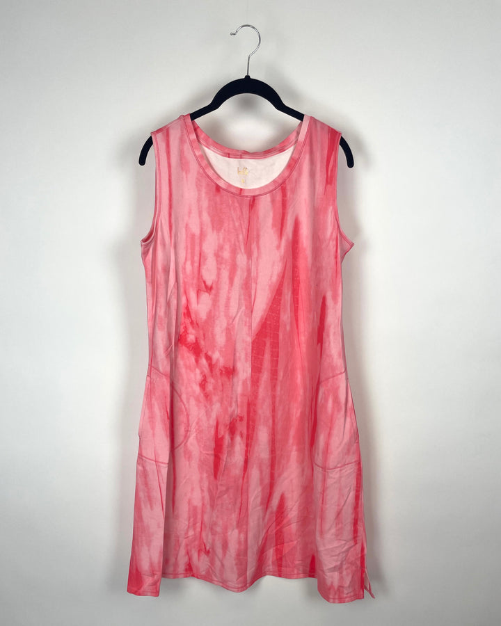 Coral Tie-Dye Dress - Small/Medium
