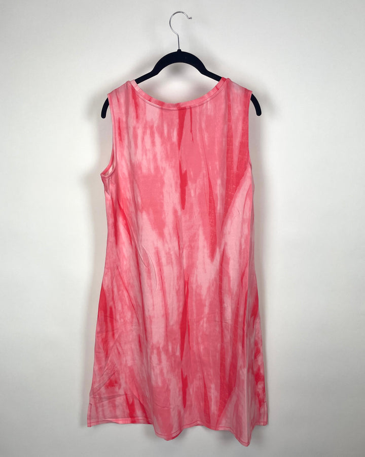 Coral Tie-Dye Dress - Small/Medium
