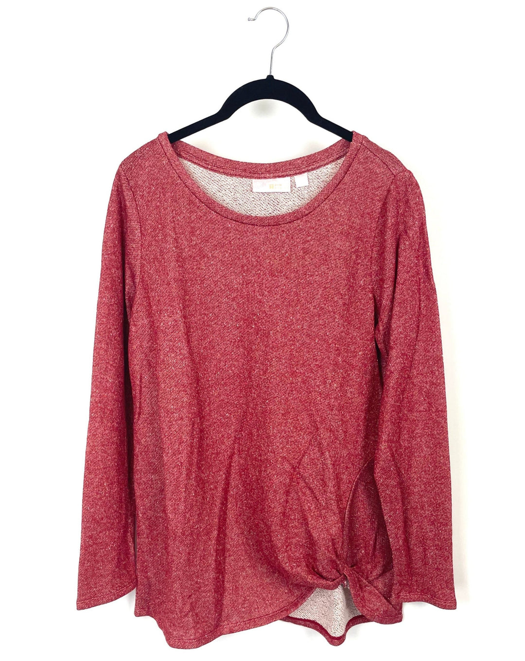 Red Long Sleeve Sparkled Top - Small/Medium