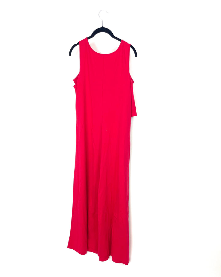 Red Cut Out Sleeve Dress- Small/Medium