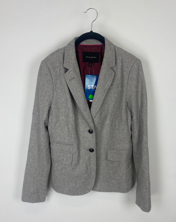 Gray and Pink Blazer - Size 6