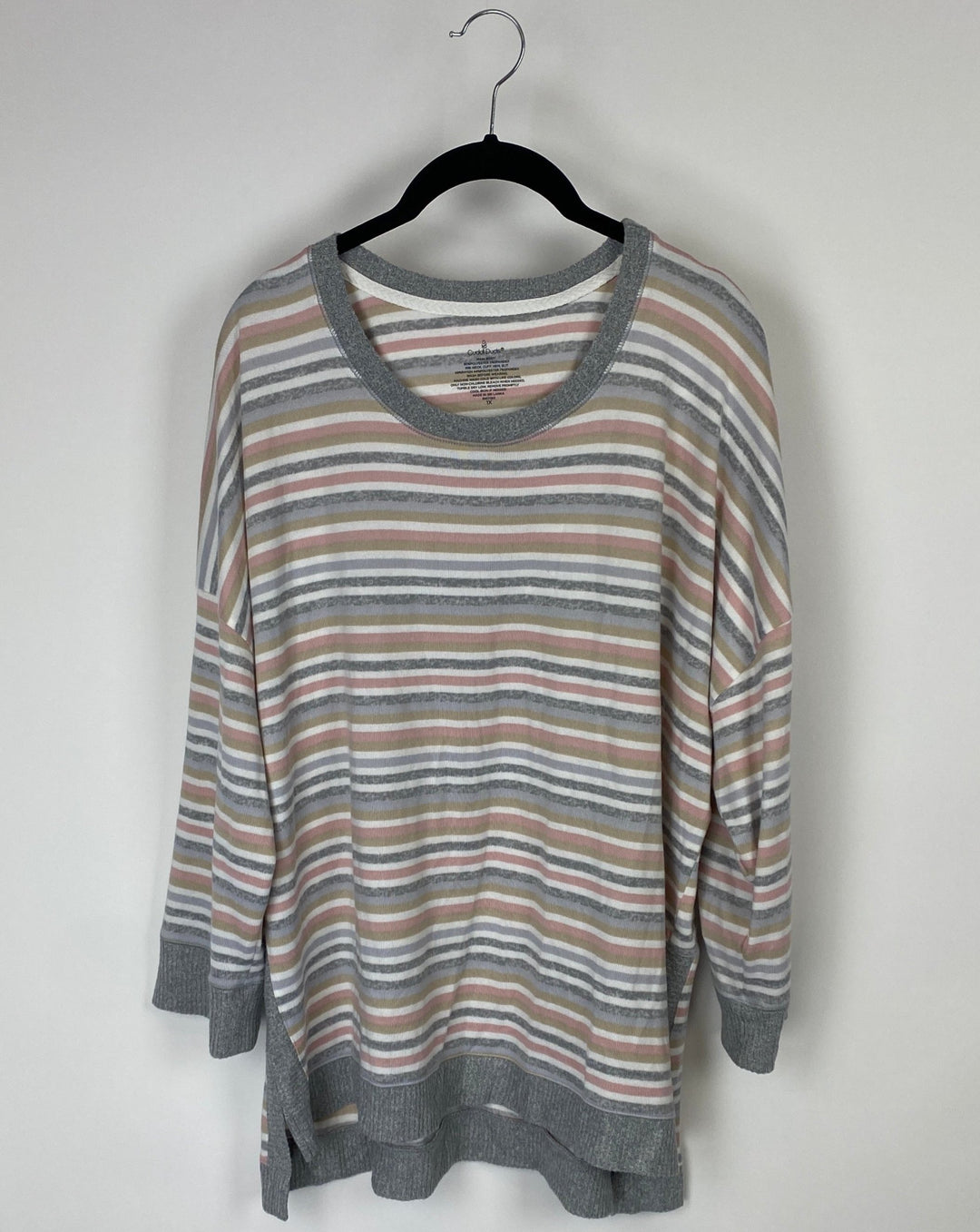 Striped Long Sleeve Top - 1X